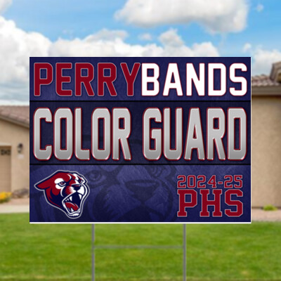 Perry Bands Color Guard Yard Sign Thumbnail