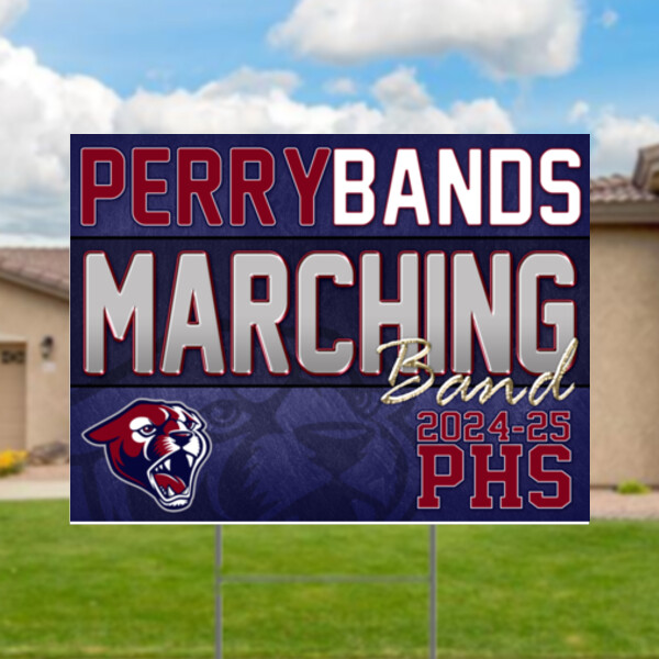 Perry Bands Marching Band Yard Sign Thumbnail